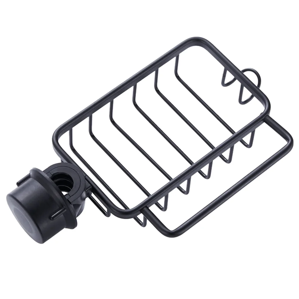 

Aluminum Space Dishcloth Holder Black Stainless Steel Storage Kitchen Bathroom Shelf Anti Rust Storage Rack Modern