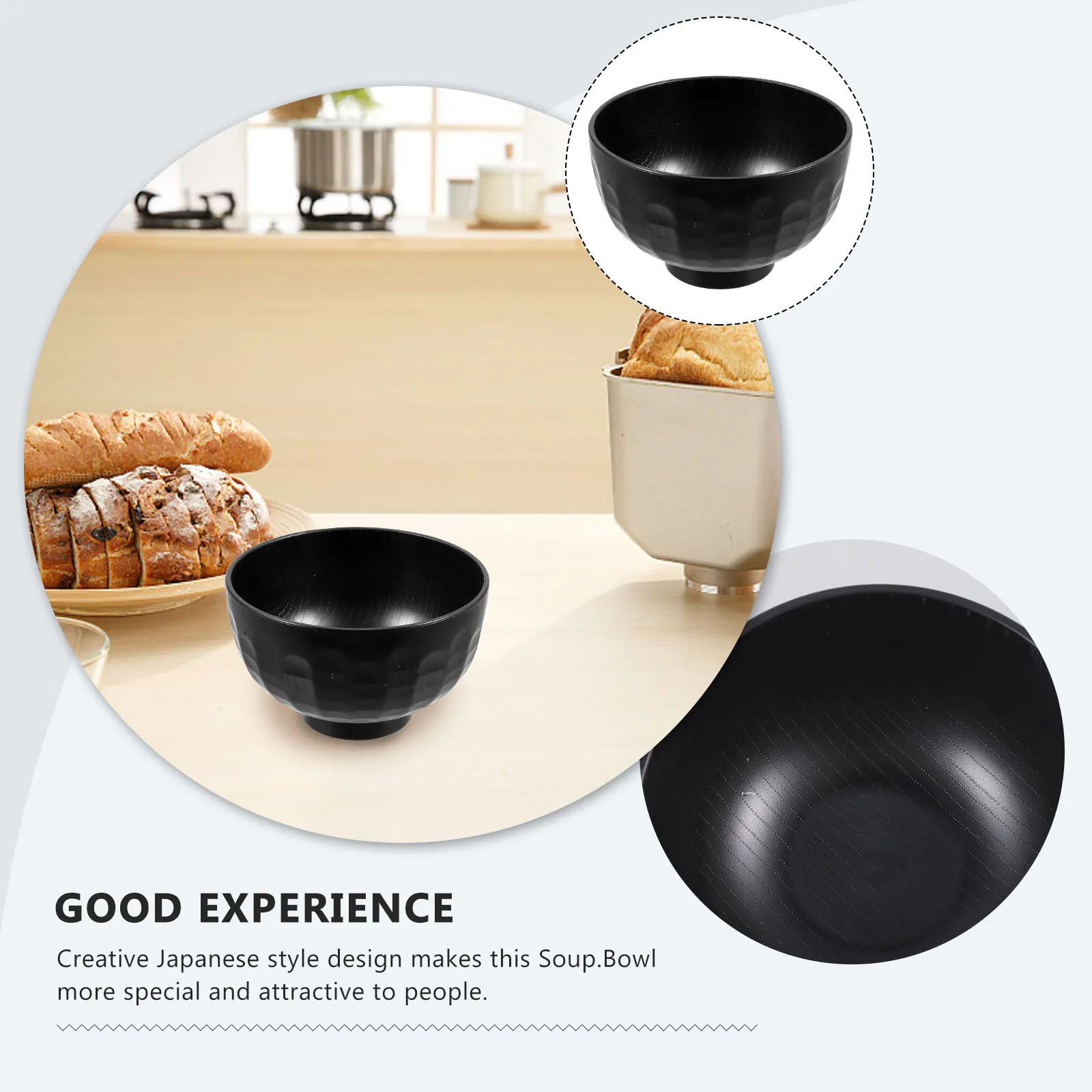 

2pcs Japanese Style Soup Bowl 10Cm Creative Rice Bowl For Sushi Ramen Restaurant Kitchen Use Multi-Function Food Service