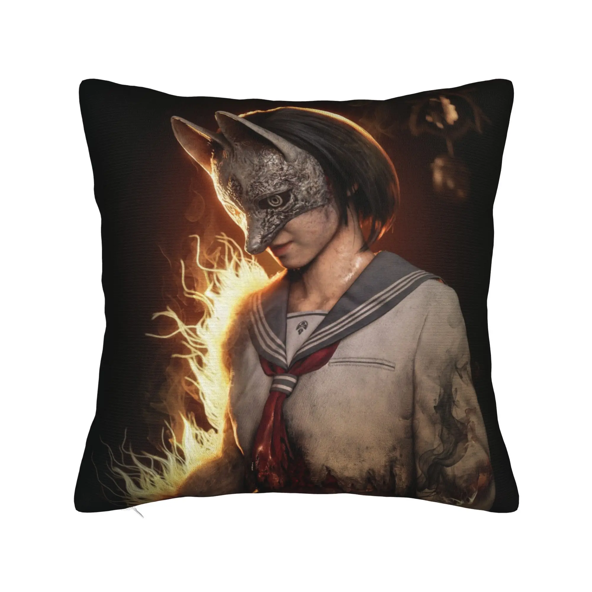 Horror Silents Hills f Game Pillow Case  Comfy Pillow Cover For Couch Sofa Bedroom Vintage Cushion Cover