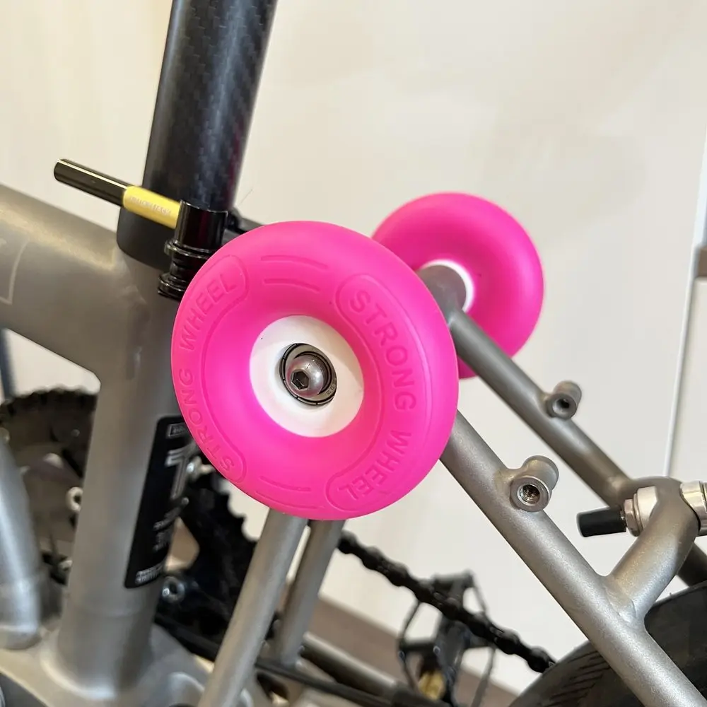

Bicycle Easy Wheels 75mm for Brompton Folding Bike Donut Pushing Wheels Donut