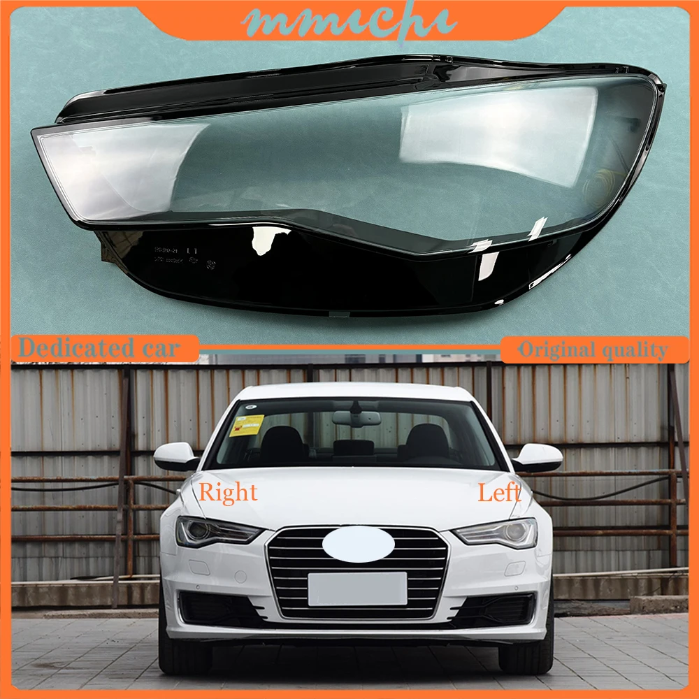 

For Audi A6L C7PA 2016 2017 2018 Car Replacement Headlight Glass Headlamp Transparent Lampshade Lamp Shell Auto Lens Cover