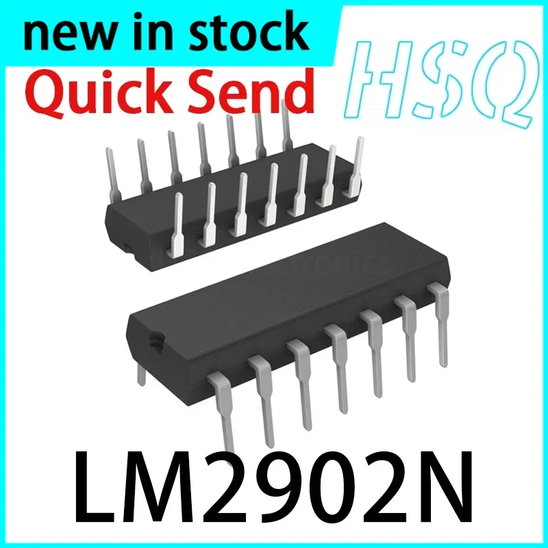 1PCS New LM2902 LM2902N LM2902P Direct-Plug DIP14 Input Operational Amplifier Chip