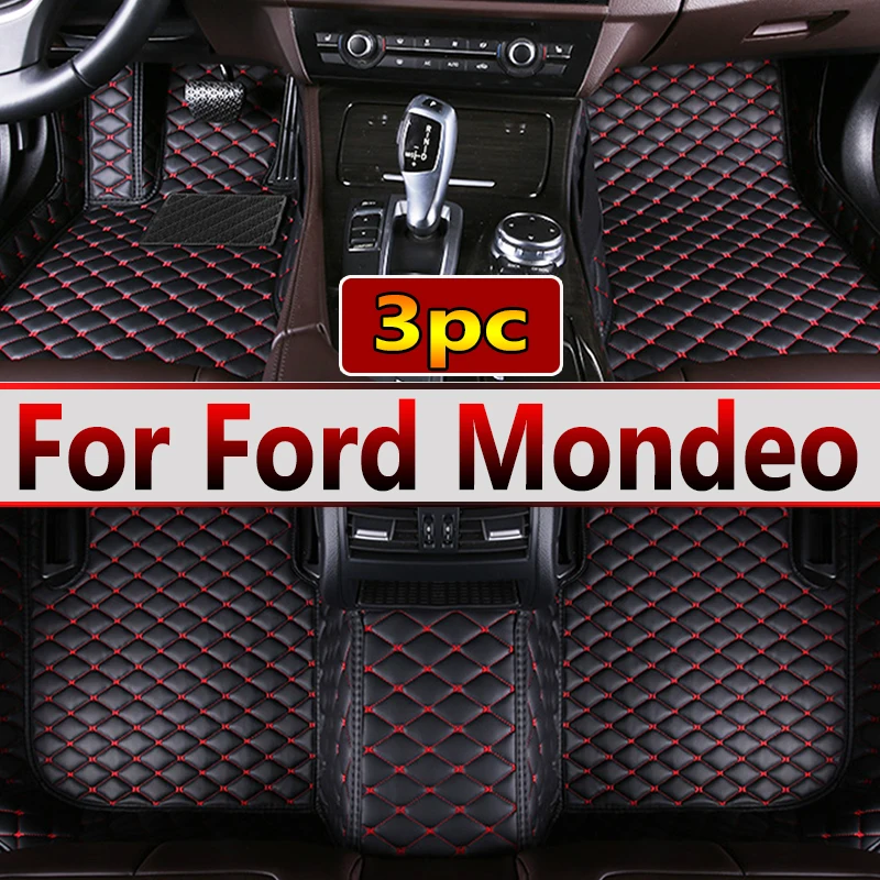 

Car Floor Mats For Ford Mondeo Fusion Mk V 4 2017~2021 Anti-dirt Pads Rug Waterproof Floor Mats Reduces Friction Car Accessories