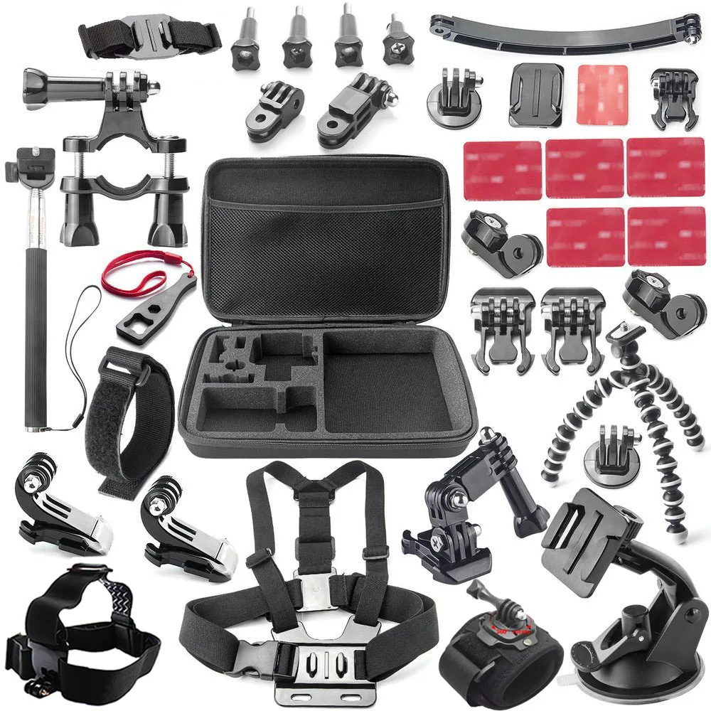 for Gopro Accessories Kit Hero 12 11 10 9 Black 8 7 6 5 4 Yi 4K SJ4000 EKEN H9 AKASO DBPOWER Strap Tripod Mount Go pro 13 Camera