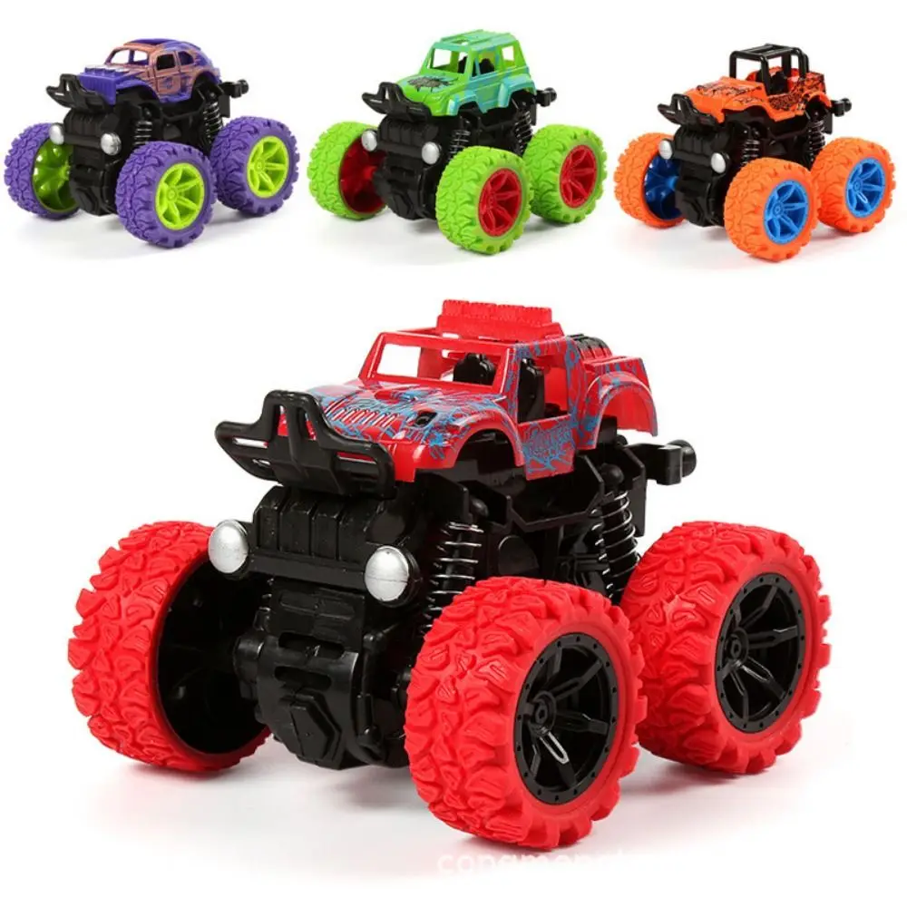 Cartoon Dinosaurus Inertie SUV Auto 360 Rotatie ABS Wrijving Power Truck SUV Kleurrijke Terreinwagen Stunt Dump Kinderen Geschenken