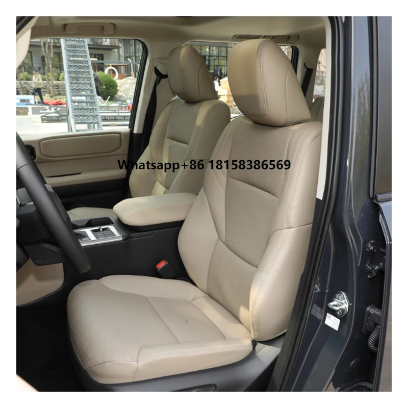 

Custom Made for Car Seat Cover 3 Rows with 6-8 Seats Luxury Top Quality Leather for PRADO Land Cruiser Prado