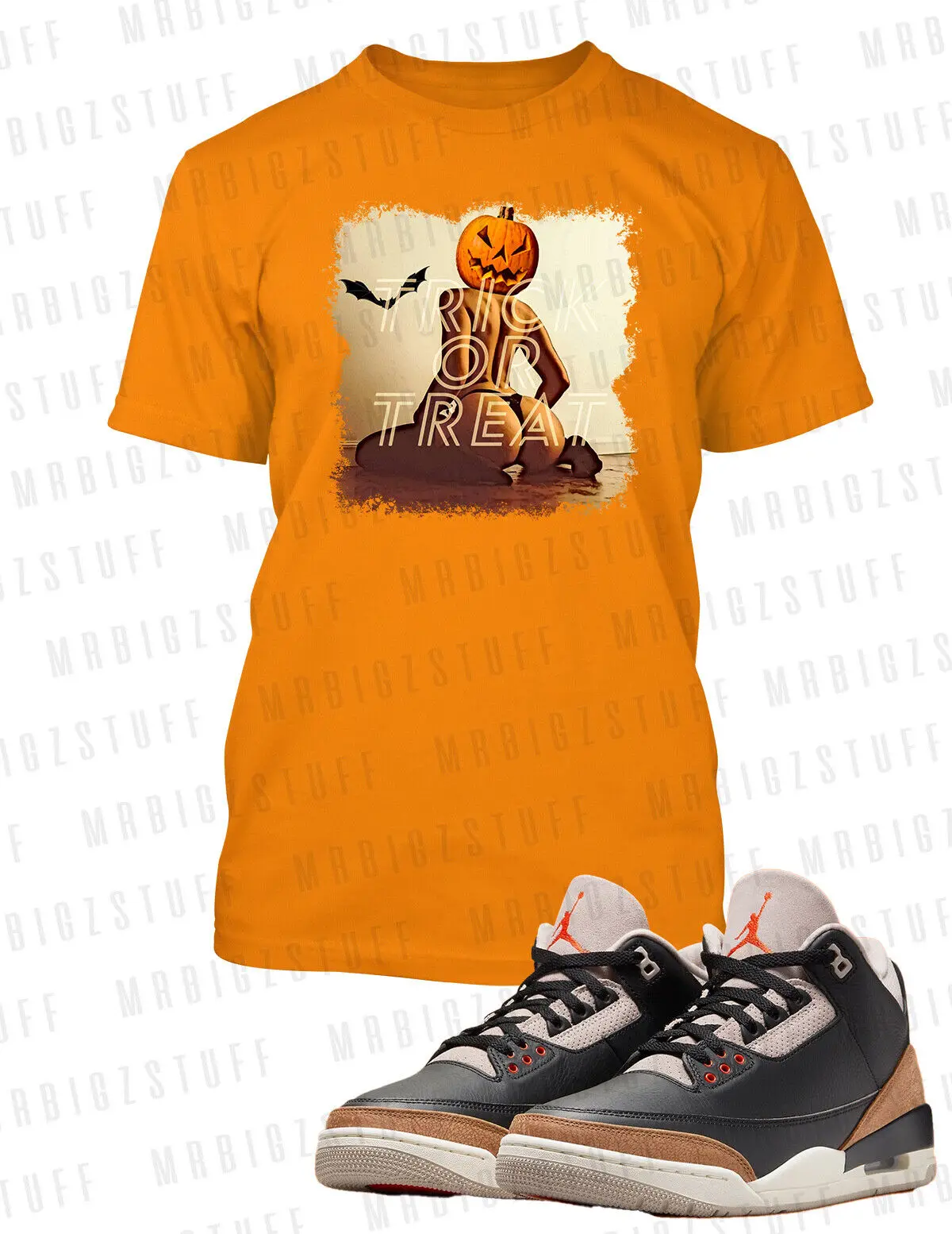 Halloween Sexy Graphic Sneaker Tee Shirt To Match J3 Desert Elephant Big Tall Sm