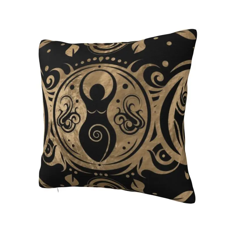 Luxury Triple Moon Goddess Cushion Covers Soft Pagan Wiccan Throw Pillow Case for Sofa Car Square Pillowcase Home Decorative