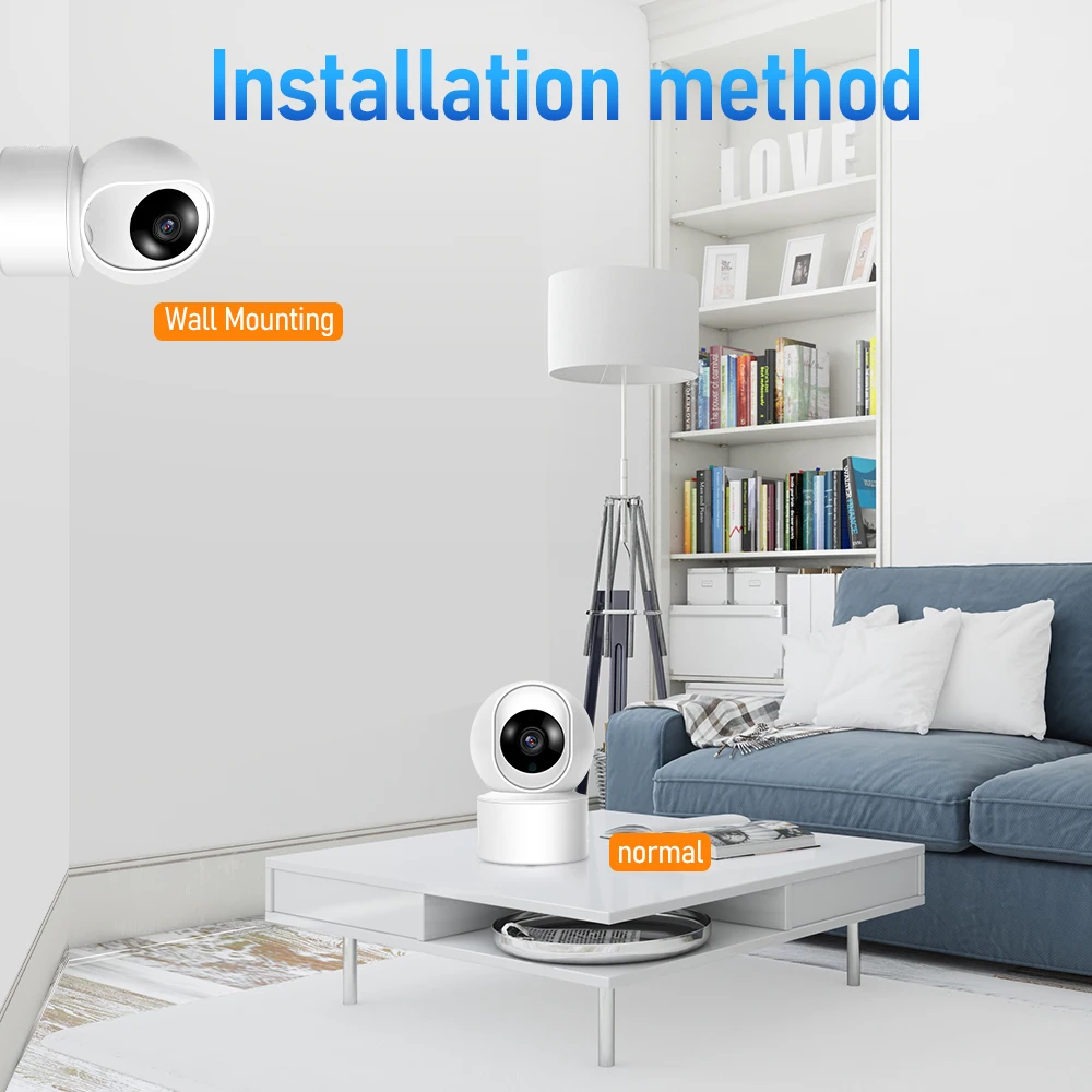 5MP IP WiFi Camera Surveillance Security Baby Monitor Automatic Human Tracking Cam Full Color Night Vision Indoor Video Camera