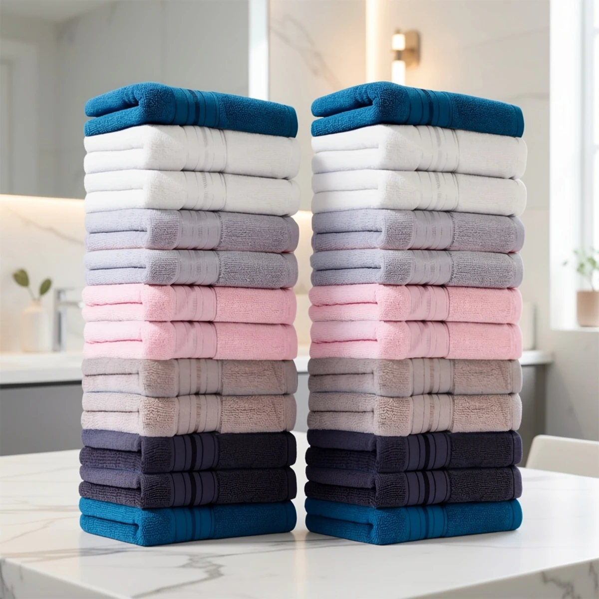 Home Textiles Face Towel - 24-pack 100% katoenen washandjes - 33x33