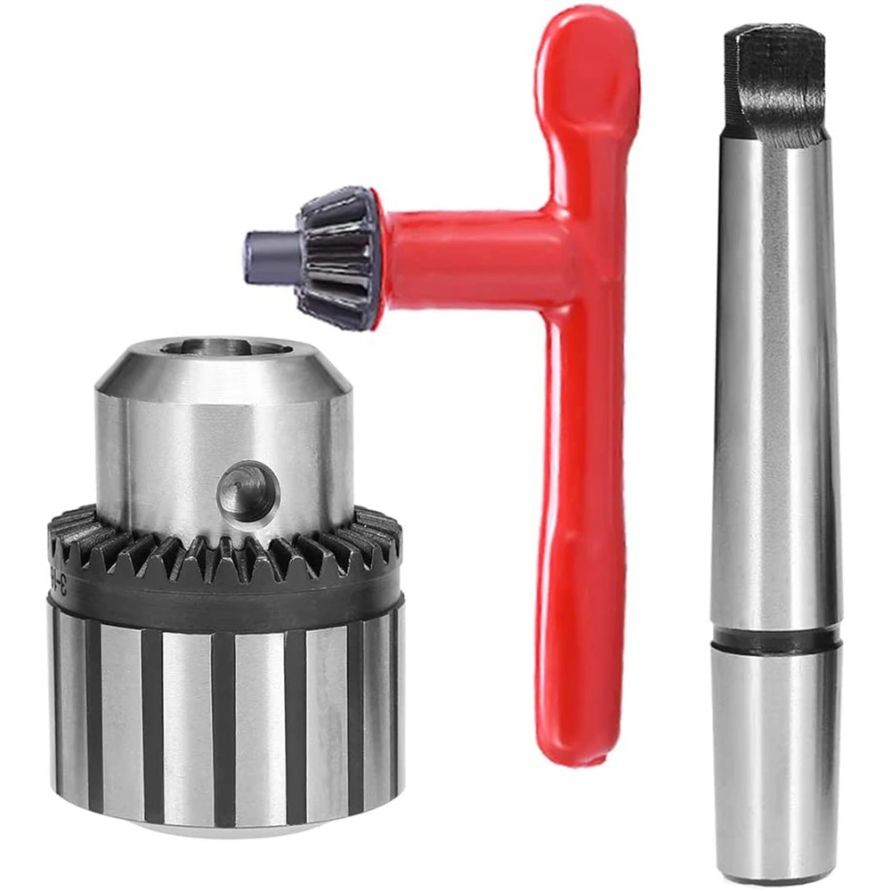 3MM-16MM Cap B18 K5 Heavy Duty Drill Chuck with Chuck Key & MT2-B18 Arbor, Clamping Range 1/8inch - 5/8inch