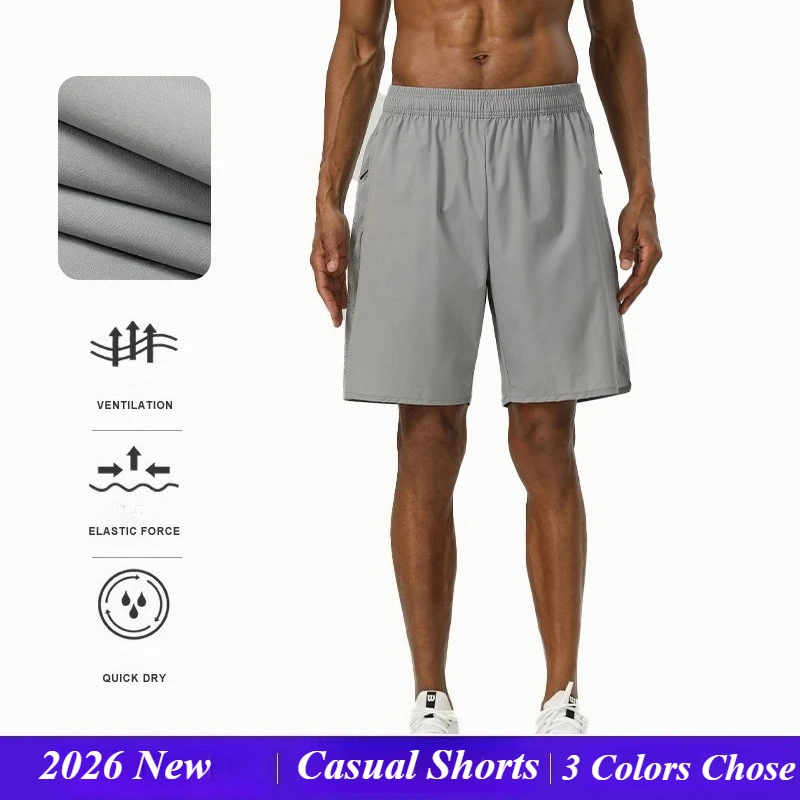 

Summer Outdoor Training Quick Drying Shorts, Men's Stretch Casual Sports Pants, Breathable Running Fitness Shorts 카고반바지 남성용