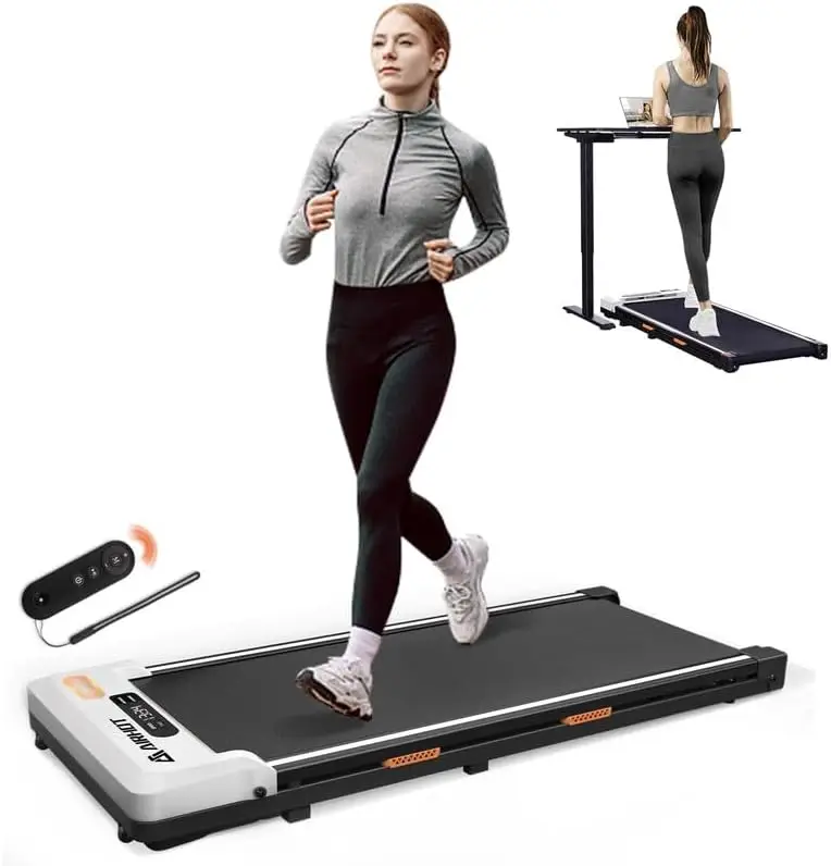 

Under Desk Treadmill, Walking Pad 2 in 1 for Walking and Jogging, Portable Walking Treadmill with Remote Control Lanyard