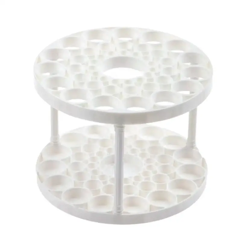 45-Hole Rotating Makeup Brush Stand – Keep Brushes Visible & Within Reach, Beauty Storage Organizer