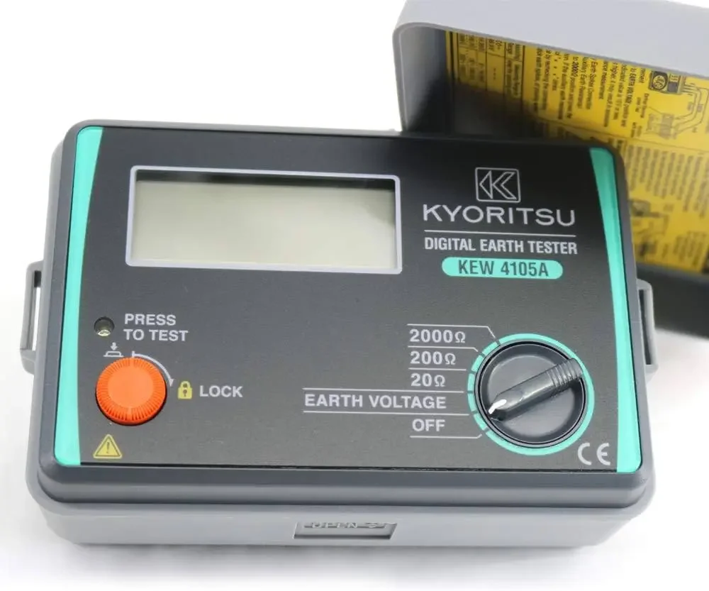 New Arrival Kyoritsu KEW 4105A EARTH TESTER 3-Pole and 2-Pole Earth Resistance