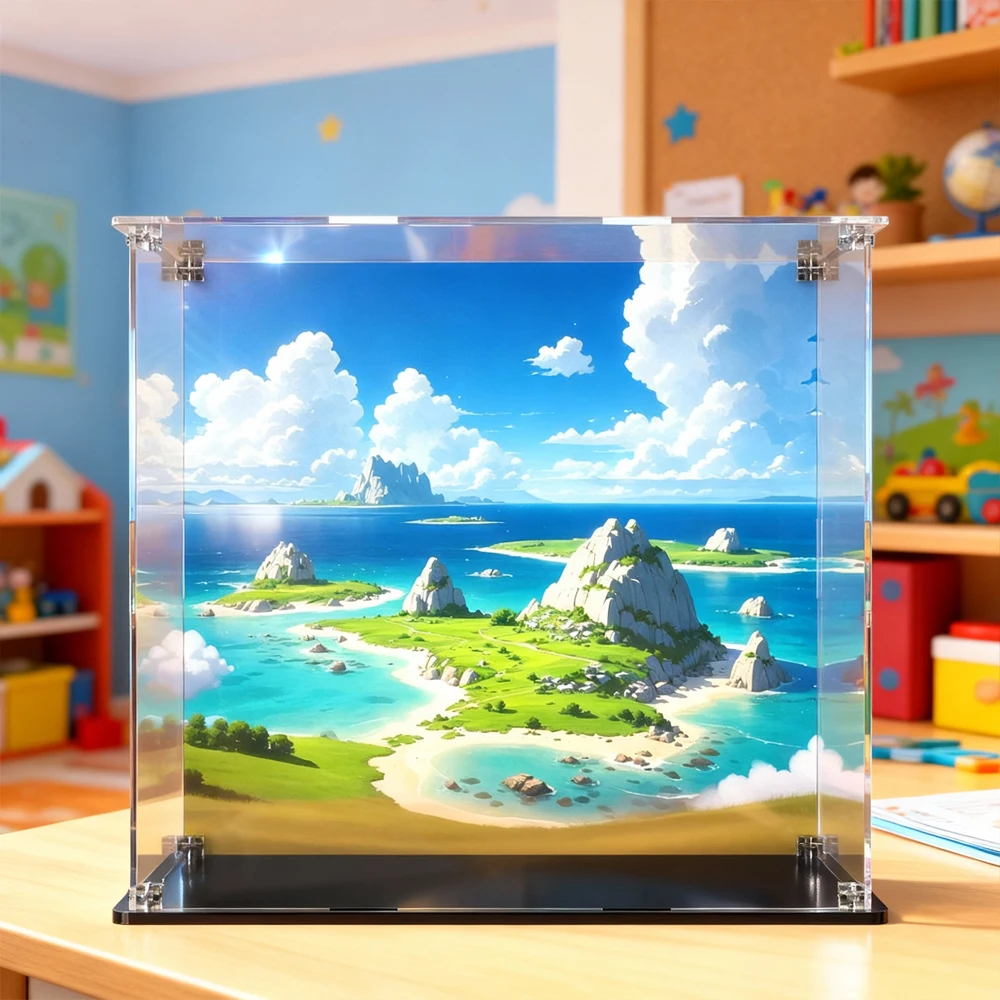 Acrylic display case for lego 77073 bricks set display box for Fortnite Battle Bus Building block dustproof clear showcase view 3