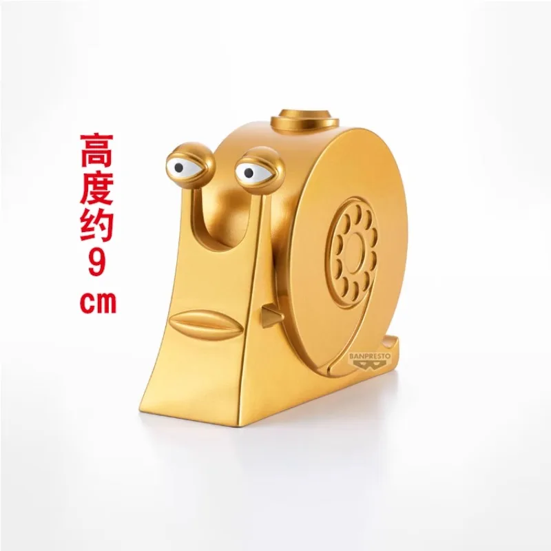 Bandai Original One Piece อะนิเมะ SOFVIMATES Gold Den Den Mushi Action Figure ของเล่นสําหรับของขวัญเด็กสะสม