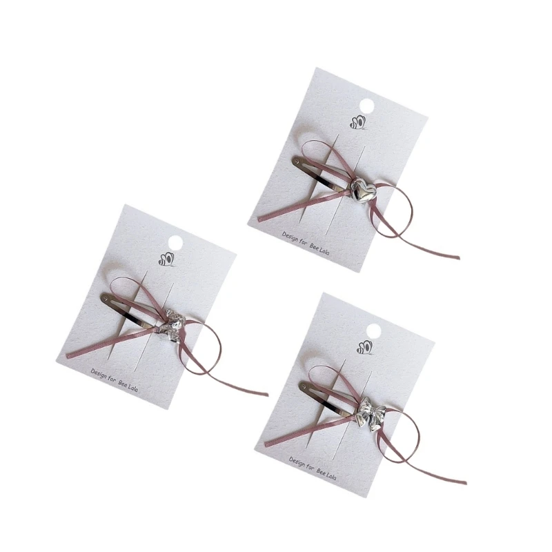 

Q0KB 3pcs Child Hair Clip Kids Accessories Metal Hairpin Comfortable for Little Girl