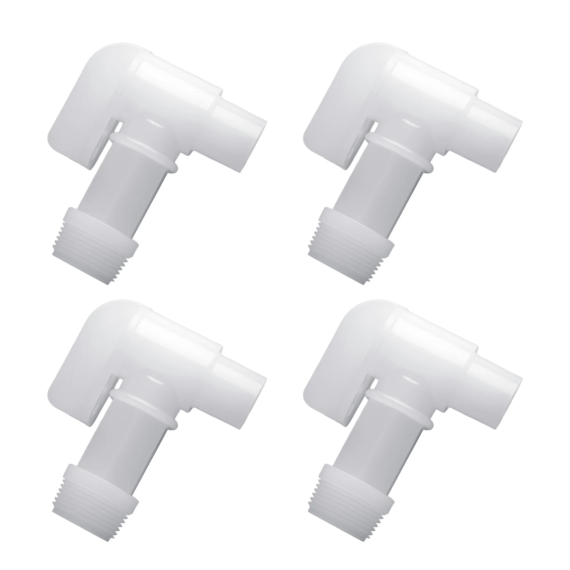 

3/4" Polyethylene Drum Faucet, Barrel Faucet for 5-55 Gallon Plastic Drums Steel Oil Drums Rain Barrel 4 PCS