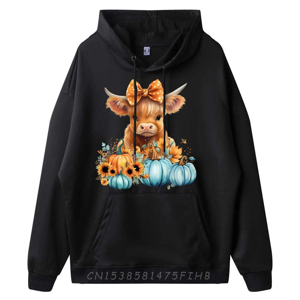 Hey There Pumpkin Fall Halloween Pumpkin Fall Highland Cow Harajuku New In Tops & Tees Tops & Tees Christmas