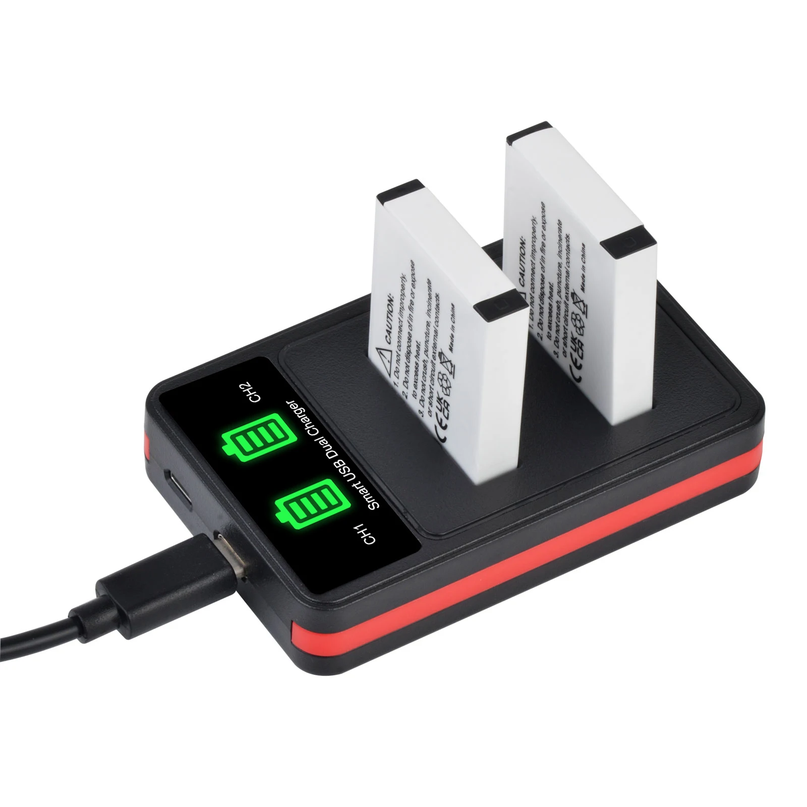 EN-EL12 1400mAh Li-ion Battery EN EL12+PD20W Dual Charger for Nikon CoolPix S610 S610c S710 S1000pj P300 S6200 S6300 S8000 S9100