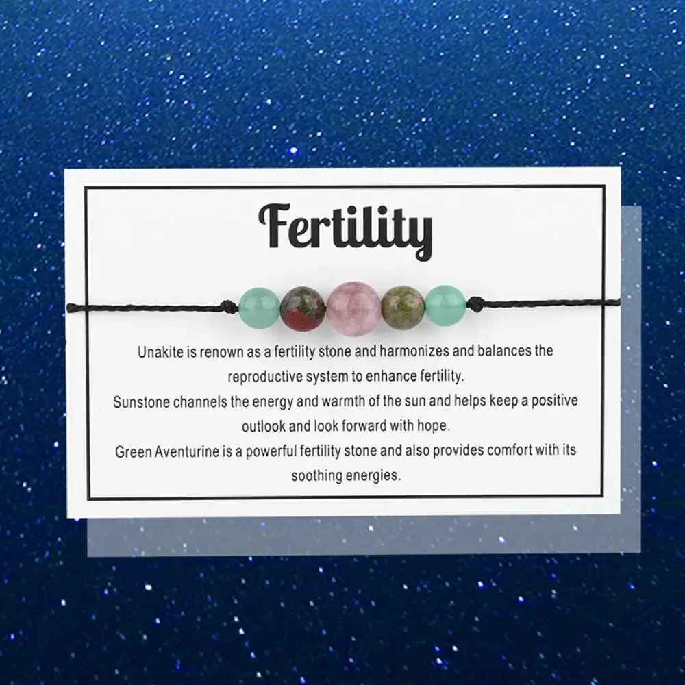 سوار من حجر الجمشت مع بطاقات مباركة ، سوار كريستال مضاد للقلق ، أنيق وإبداعي ، أفضل هدية للنساء والفتيات ، 3 * *