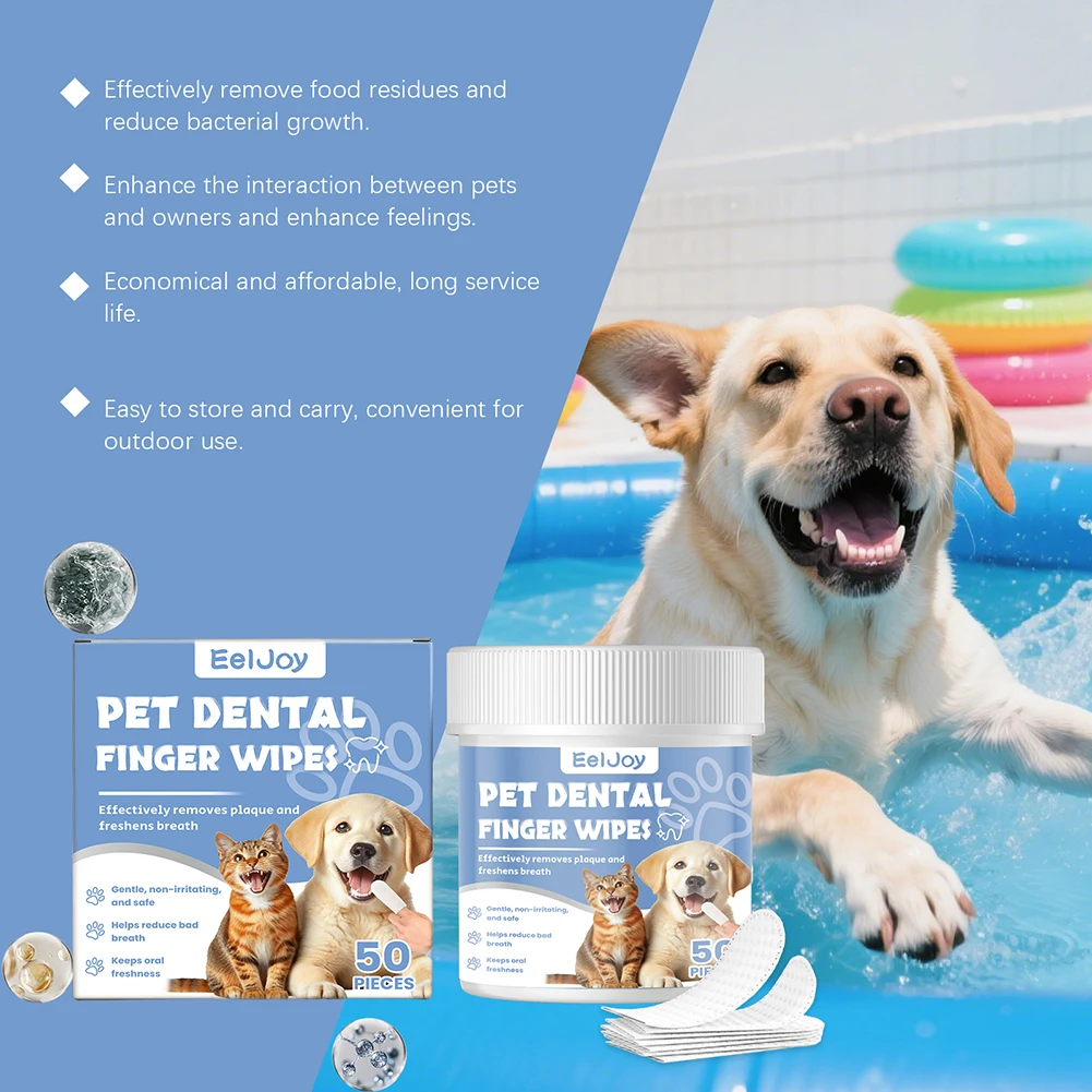 

Натуральные подушечки для чистки зубов домашних животных для кошек и собак устраняют неприятный запах изо рта. Для собаки кошки