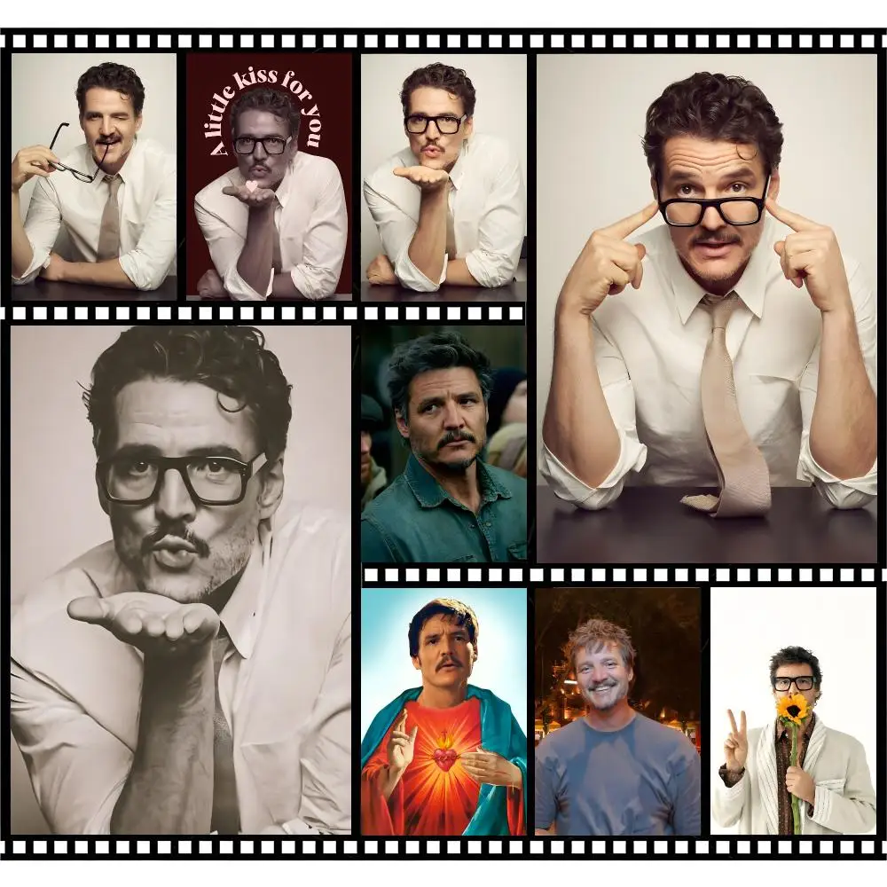 Warm Rugged Actor Pedro Pascal Poster Premium HD Decor Wall Art for Interior Room Makeover Home Accents Gift