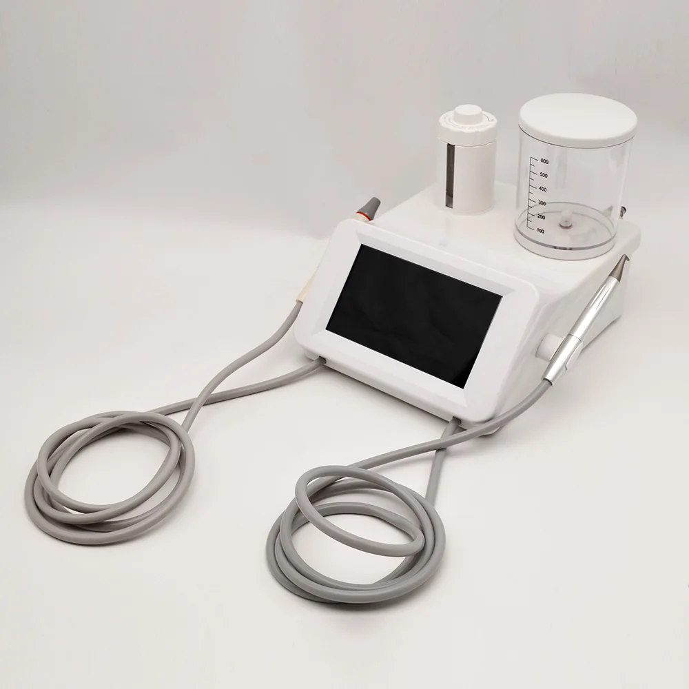 2in1 Dental Piezo Scaler and Air Polisher Dental Sandblasting Machine Teeth Whitening Cleaning Dental