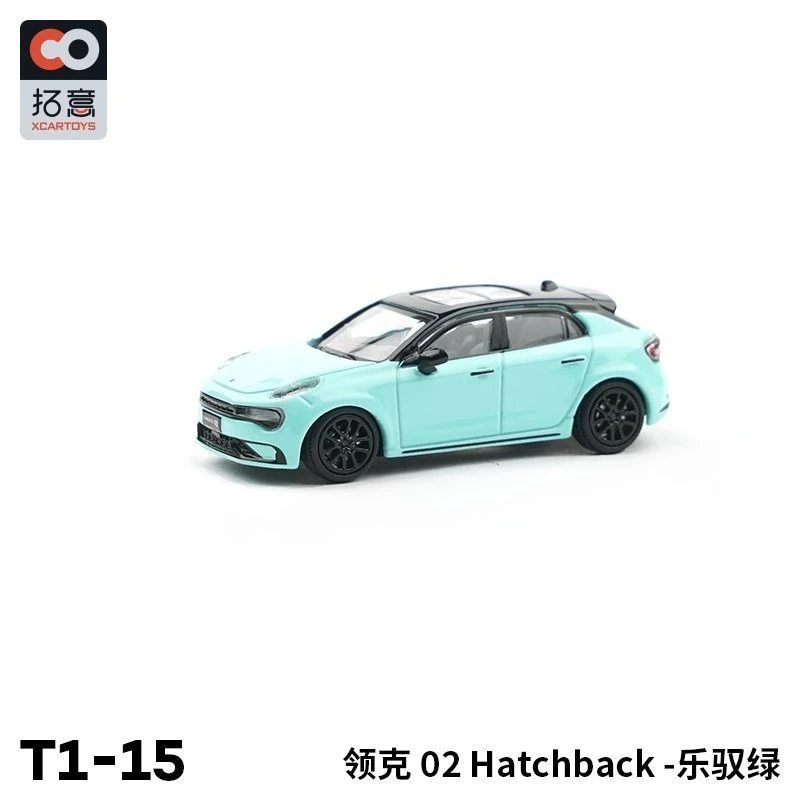 Xcartoys 1:64 Metalowy Model Miniatury Samochodu LYNK 03 Fun Green Zabawka Samochodowa dla Chłopców Kolekcja Wykwintny Kolekcjonerski Prezent dla Przyjaciół