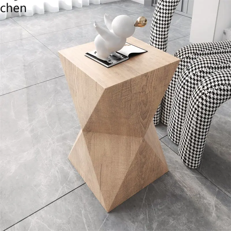 HXL solid wood stool, natural wood stump, tree stump ornament, round living room stool