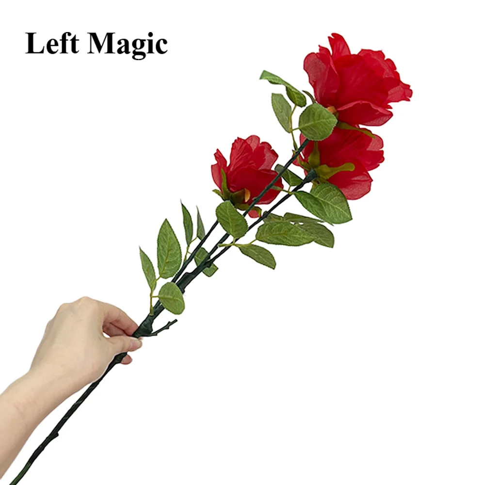 Illuminazione Rose Queen (3 fiori, versione di carica) Trucchi magici Mago Stage Bar Party Wedding Gimmick Prop Commedia trucos de magia