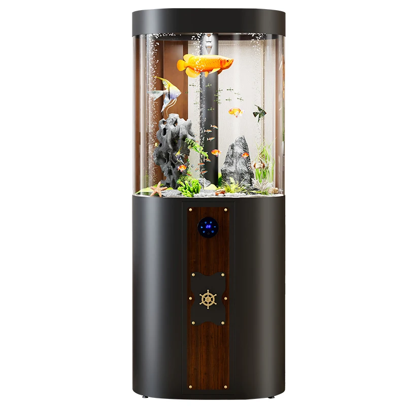 110 liters environmentally friendly plastic indoor living room floor aquarium with filter