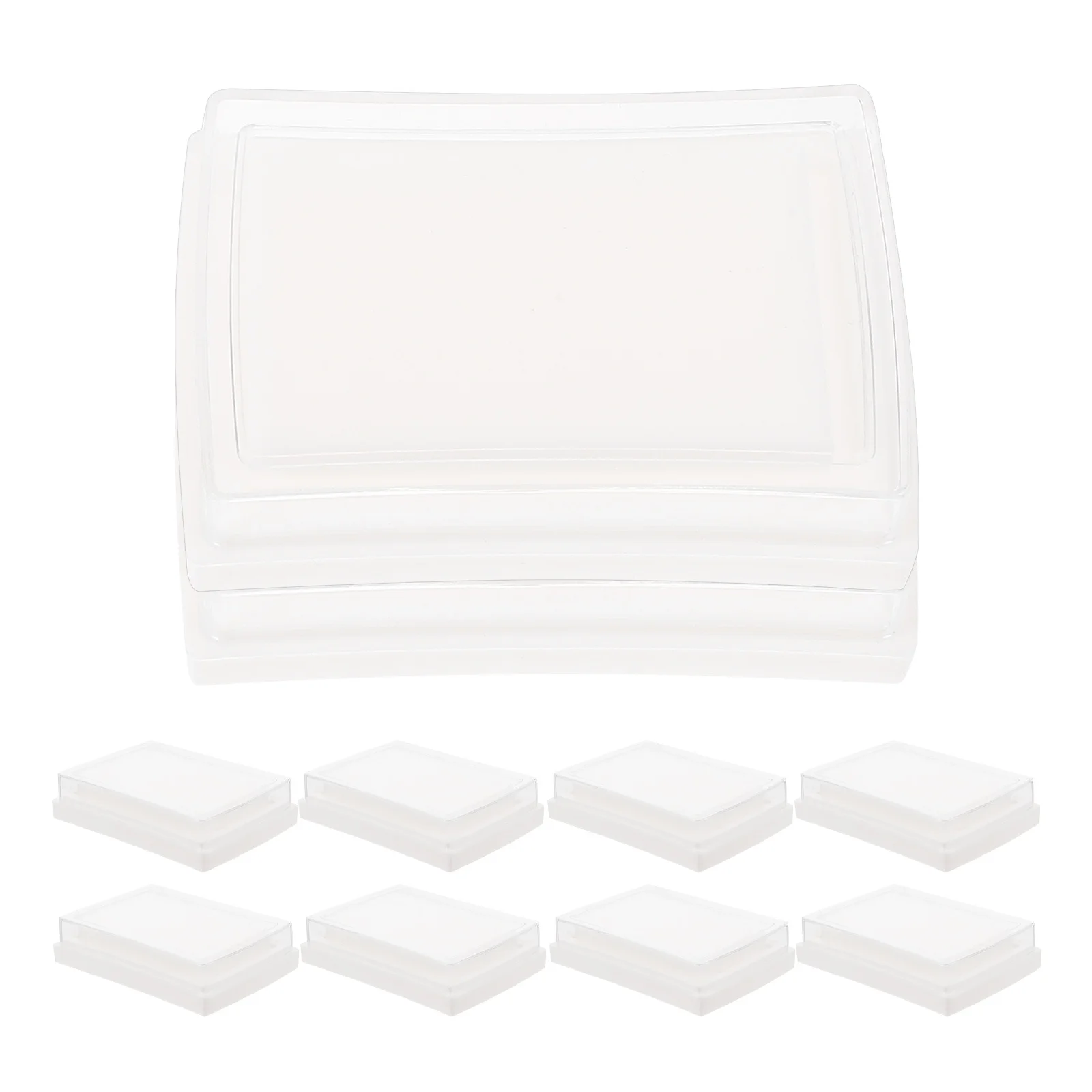 10 шт. пустые чернильные подушечки для рукоделия, подушечки для штампов для скрапбукинга, многоразовые моющиеся многофункциональные подушечки для печати большого пальца для