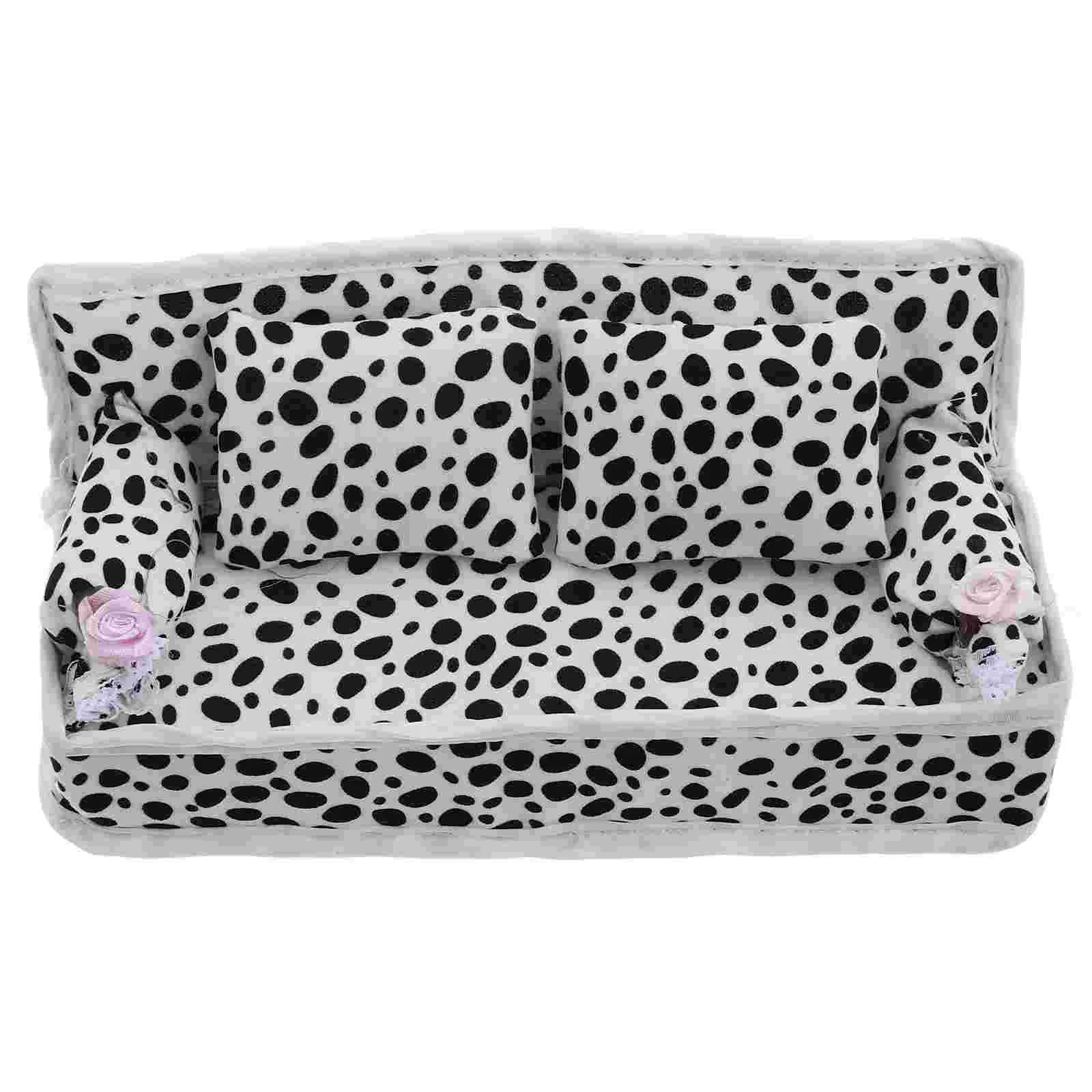 Dollhouse Sofa Mini Furniture Models Couch Miniature Living Room Modern Couches