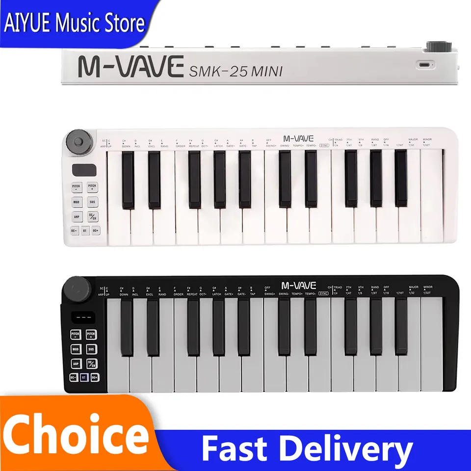 M-VAVE SMK-25MINI MIDI Keyboard 25-Key MIDI Control Keyboard