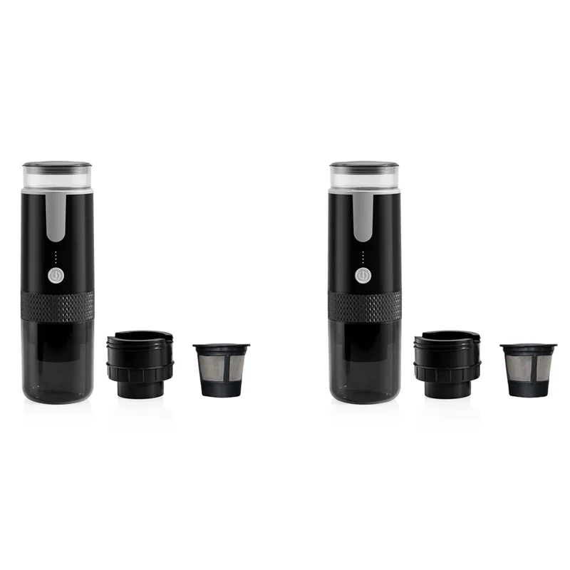 

A84X-2X Portable Espresso Maker, Electric Travel Coffee Machine For Office Travel Camping Fit Coffee Powder & Coffee Capsule