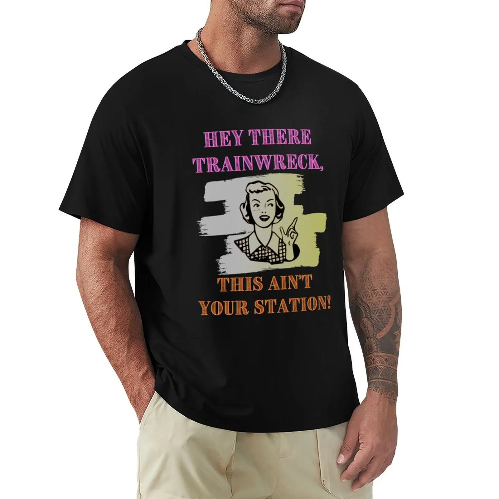

Hey There Trainwreck, This Aint Your Station! T-Shirt anime shirt graphic t shirts Aesthetic clothing anime shirts men