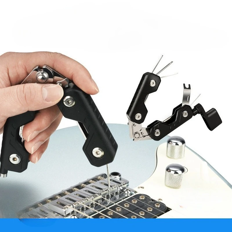 GGT-02 Multi-functional Guitar Tuning Tool for Electric Guitars and Bass - Adjustment and Repair Wrench