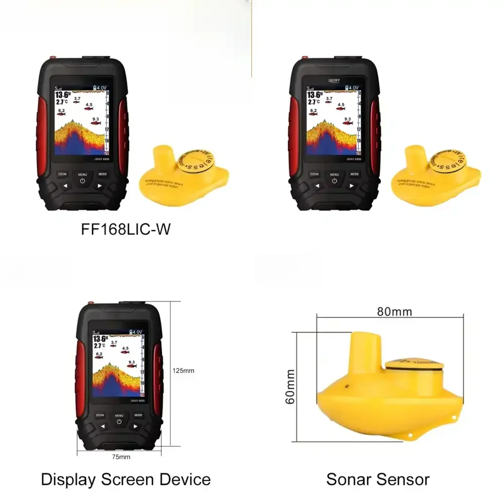 

Lucky FL168LiC-W Fish Finding Device: Echo Sonar for Fishing