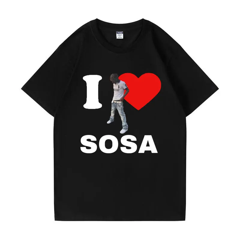 

Funny I Love Chief Keef Sosa Graphic T Shirts Men's Women Gift Concert Heavy Cotton T-shirt Fashion Oversized Tees Short Sleeve