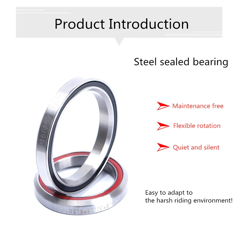 High quality Bicycle Headset Bearing for 28.6/44/30mm MTB Road Bike Headset Repair Part Replace Accessories 41/41.8/47/51/52mm