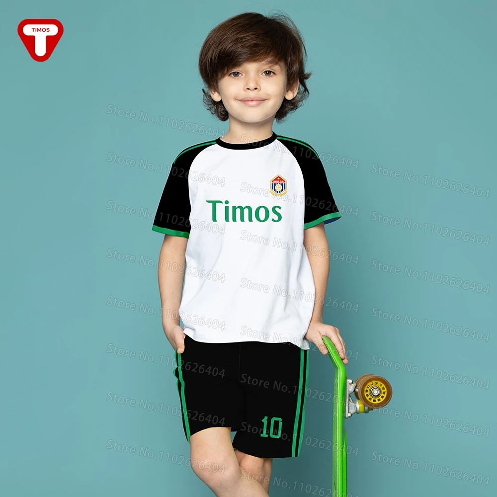 Kids Number Jersey Personalized Custom Boy Shirt Set Mesh Team Uniform Breathable Sport T Shirt