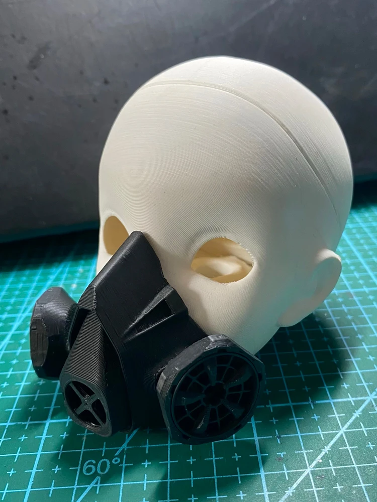 D09-P335 children handmade toy  1/4 1/3 bjd Doll Accessories photo props white black grey Simulated Mask 1pcs