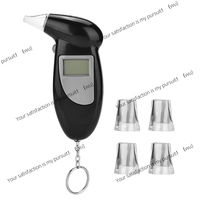 ZOCI-Alcohol Tester Mouthpieces Digital Driving Breath Breathalyzer LCD Dispaly Mini Breathalyzer Alcohol Tester No Backlight