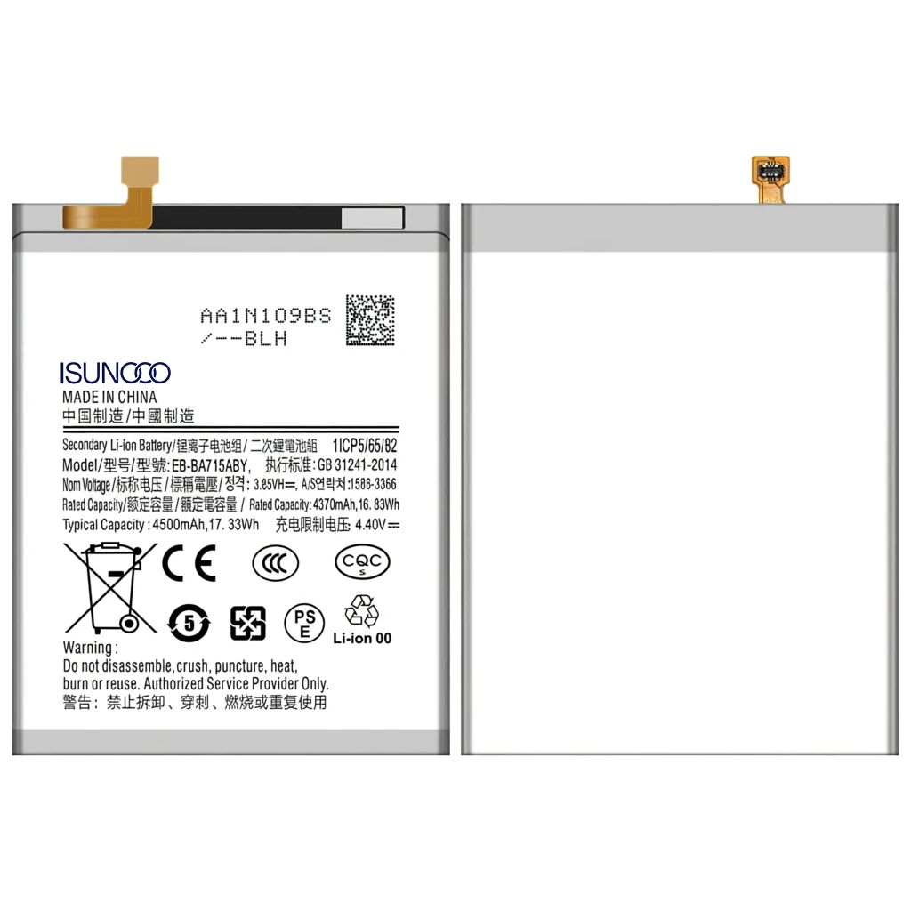 100% New Zero Cycle EB-BA715ABY Battery For Samsung Galaxy A71/A71 4G/SM-A715FSM-A715F/DS Phone Replacement Bateria +Free Tools