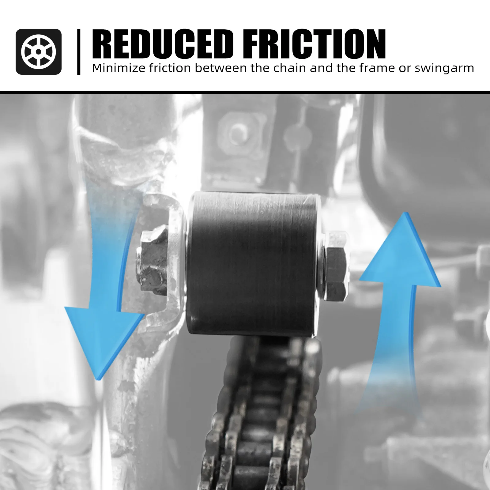 NICECNC لسوزوكي DRZ400SM 2005-2024 DRZ400S 2000-2024 DR-Z 400SM 400S DRZ 400 SM S سلسلة الأسطوانة المنزلق دليل عدة 43910-27C11 #6