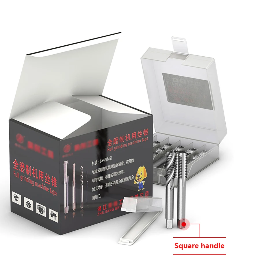 Xoắn Ốc Tập Đầu Đầu Vít Thẳng Rãnh Máy Dây Thép Không Gỉ Gõ Gõ Mũi M2 M3 M4 M5 M6 m8 M10 M12 Dụng Cụ