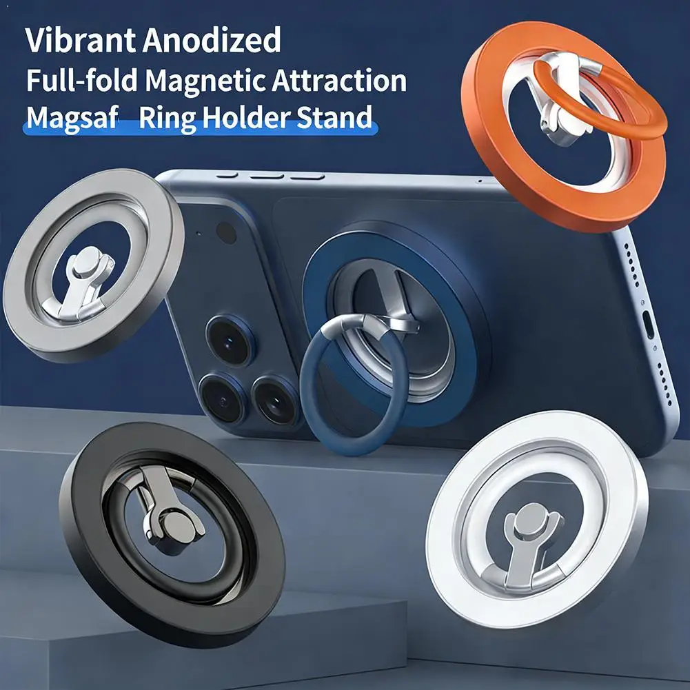 

Новая двусторонняя магнитная подставка для телефона 2026 года для MagSafe — сильный магнит, складной держатель для аксессуаров iPhone и Android