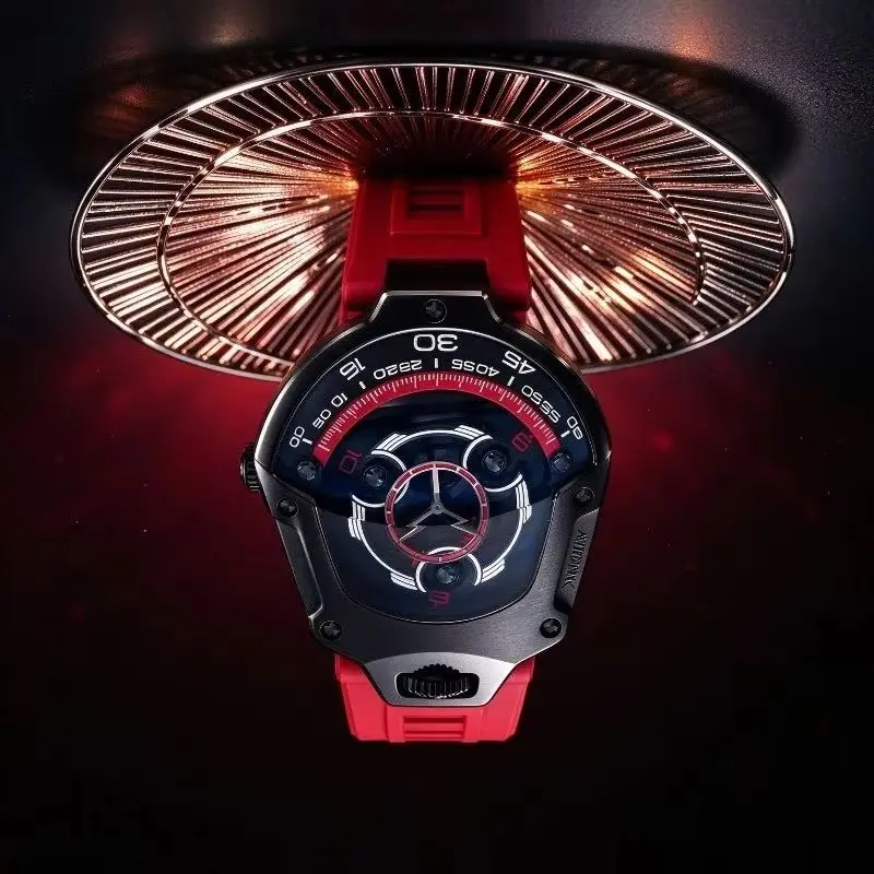 5AAAAA Star Ark Flat Star Wheel Watch Fully Automatic Hollow Mechanical Watch Men's Temperament Men's Watch